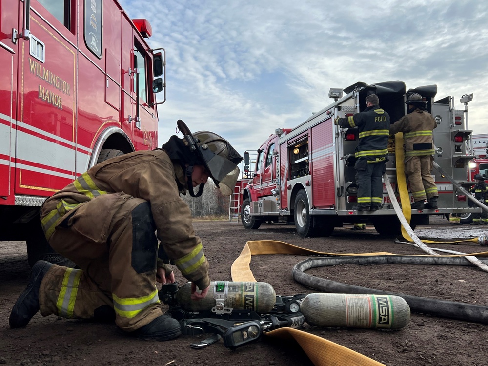 Fire Departments train and collaborate to create finishing course