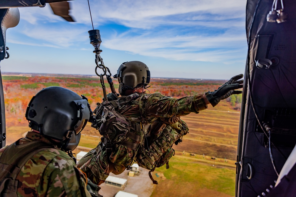 Flight medics perform in-flight medical care