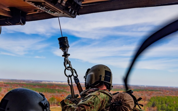 Flight medics perform in-flight medical care