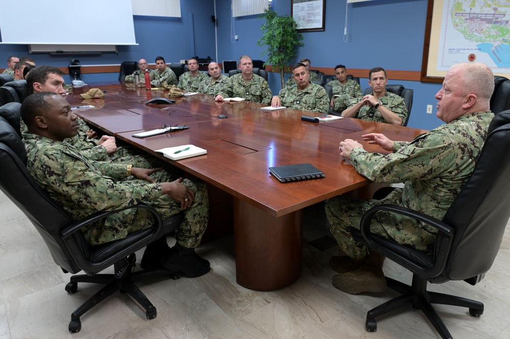 Master Chief Petty Officer of the Navy James Honea Visits Naval Station Rota