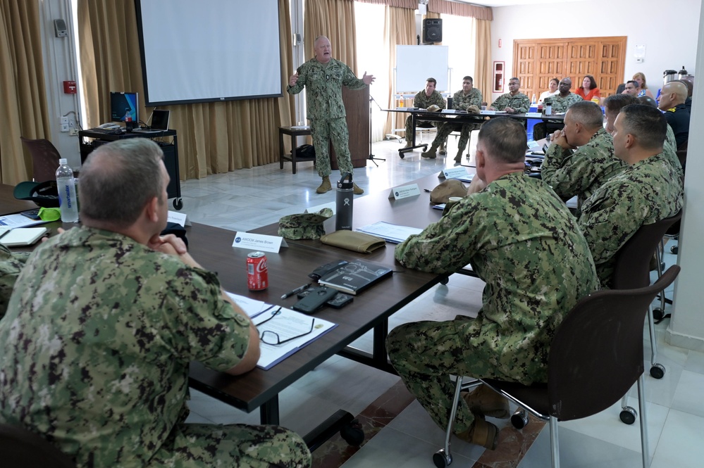 Master Chief Petty Officer of the Navy James Honea Visits Naval Station Rota