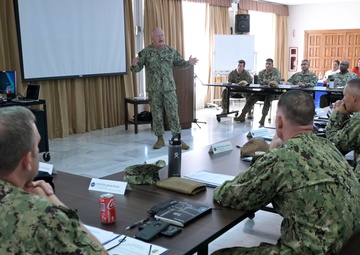 Master Chief Petty Officer of the Navy James Honea Visits Naval Station Rota