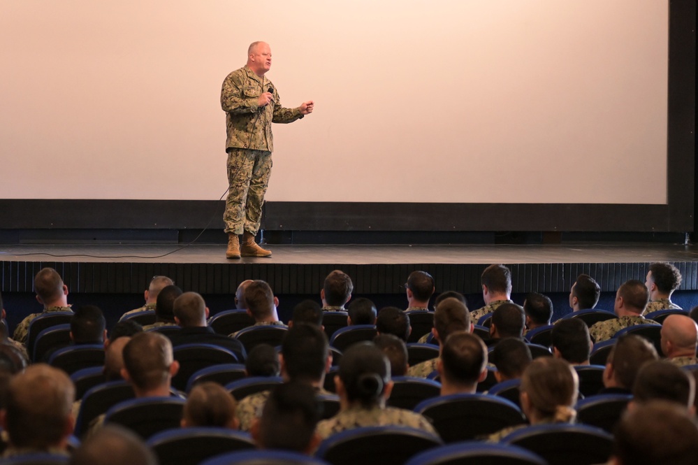 Master Chief Petty Officer of the Navy James Honea Visits Naval Station Rota