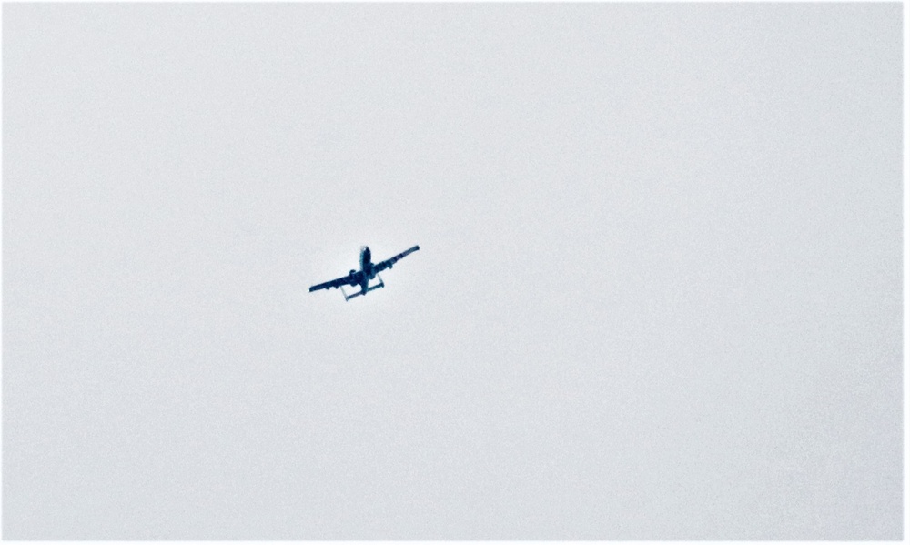 Air Force holds training with A-10 aircraft at Fort McCoy