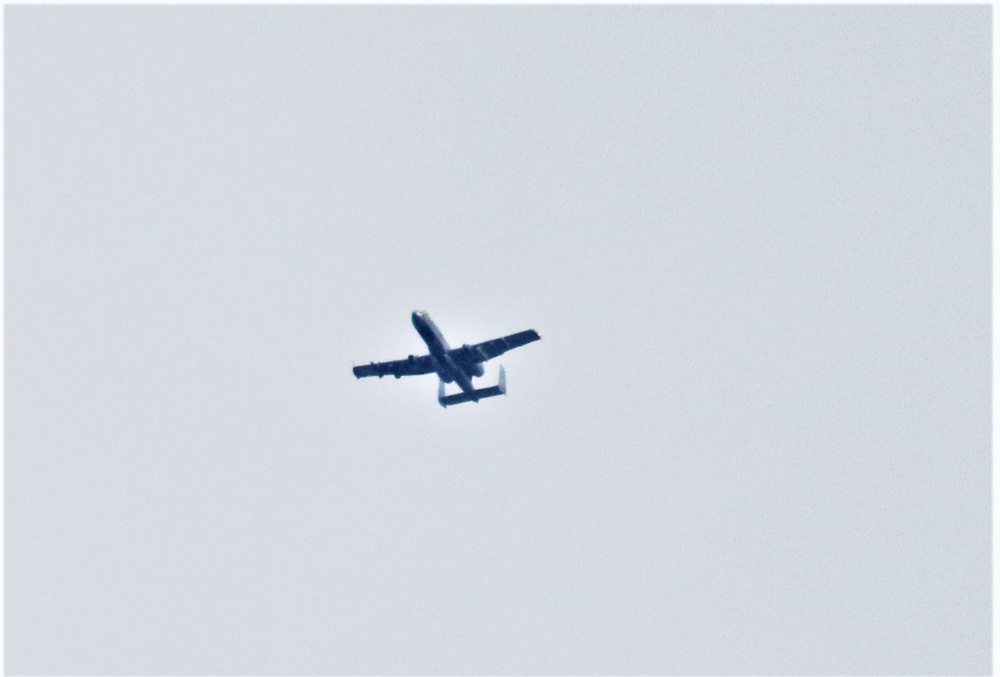 Air Force holds training with A-10 aircraft at Fort McCoy