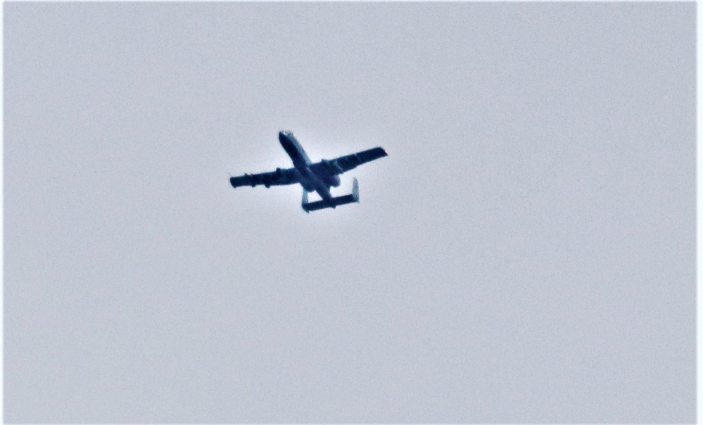 Air Force holds training with A-10 aircraft at Fort McCoy