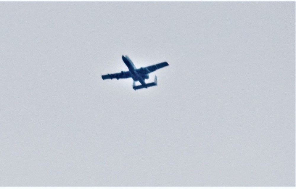 Air Force holds training with A-10 aircraft at Fort McCoy