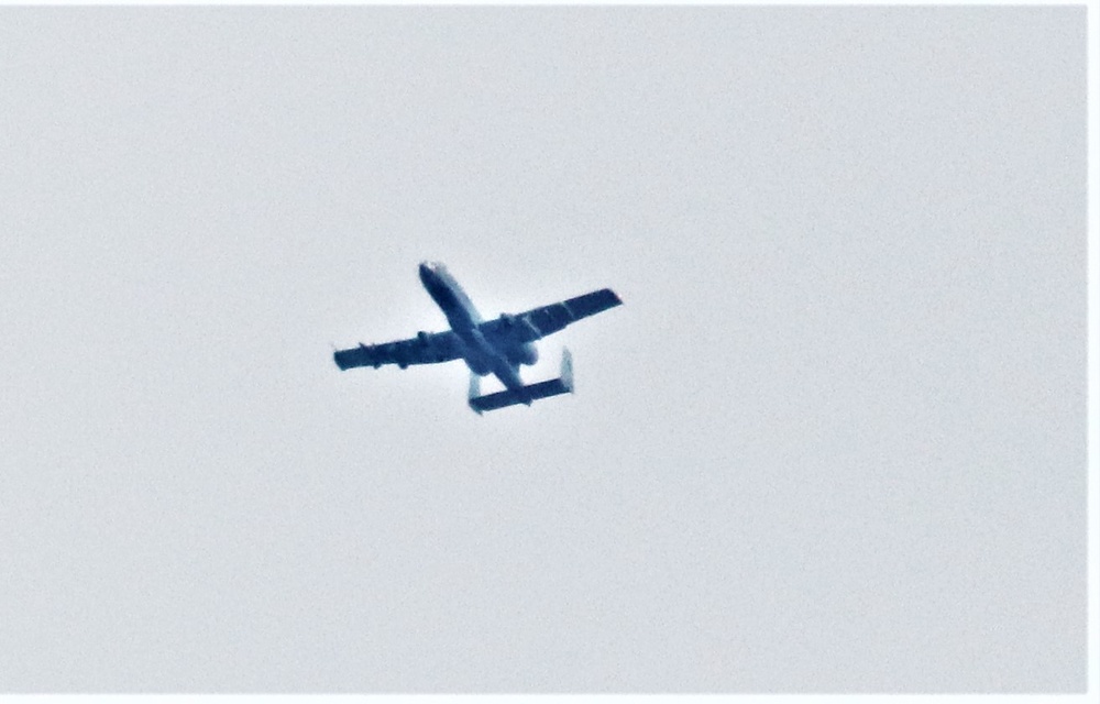 Air Force holds training with A-10 aircraft at Fort McCoy