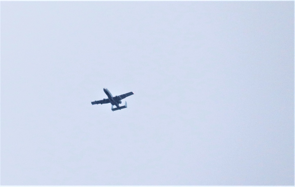 Air Force holds training with A-10 aircraft at Fort McCoy