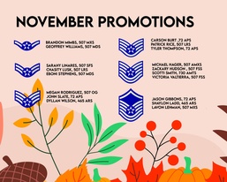 507th ARW November Enlisted Promotions
