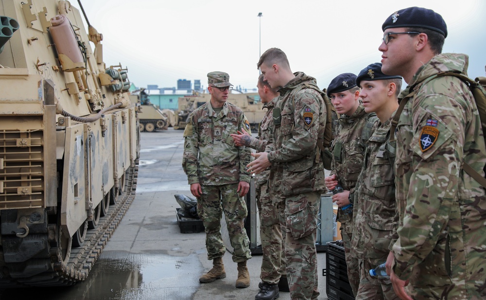 eFP Battle Group Poland Abrams Tank Orientation