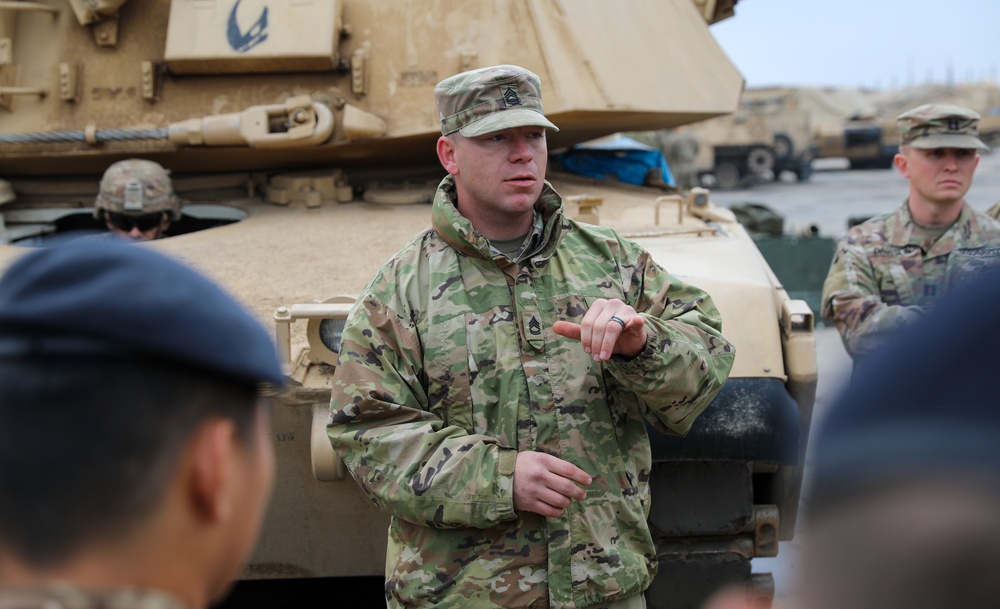 eFP Battle Group Poland Abrams Tank Orientation