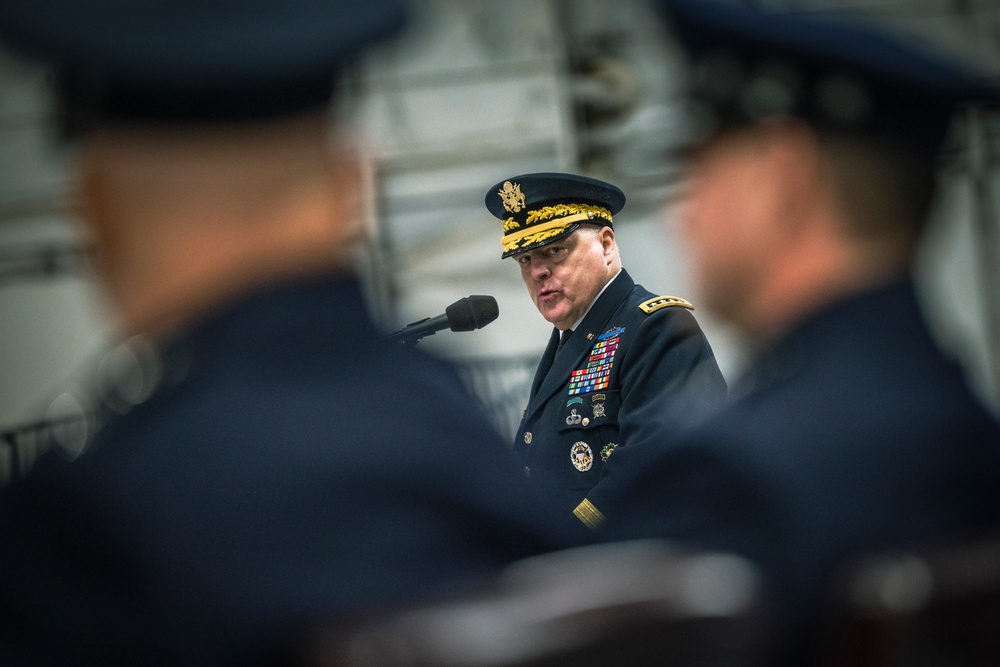 Secretary Austin Presides Over Space Force Change of Responsibility Ceremony
