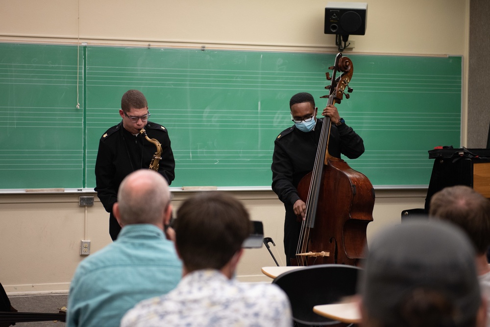 United States Navy Band Commodores perform at University of North Texas.