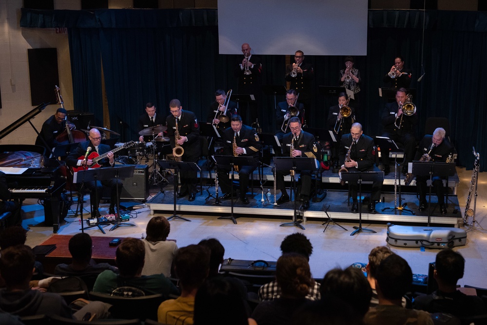 United States Navy Band Commodores perform at University of North Texas.