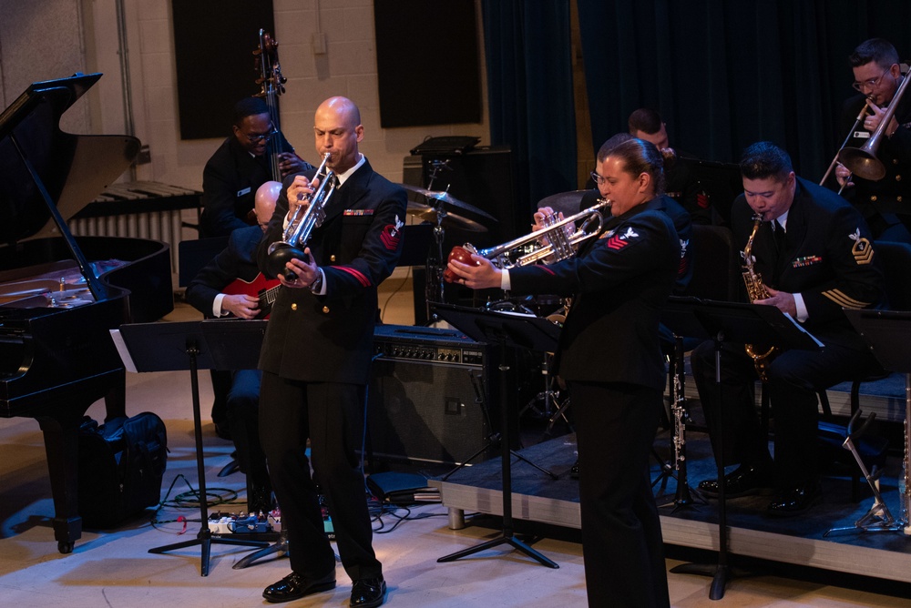 United States Navy Band Commodores perform at University of North Texas.