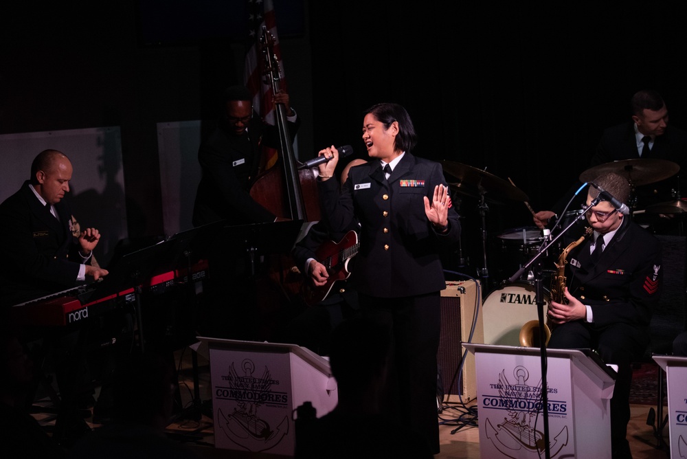 United States Navy Band Commodores perform at University of North Texas.