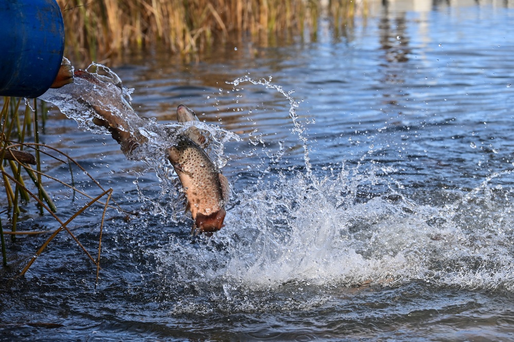 U.S. Fish &amp; Wildlife restock north lake with trout