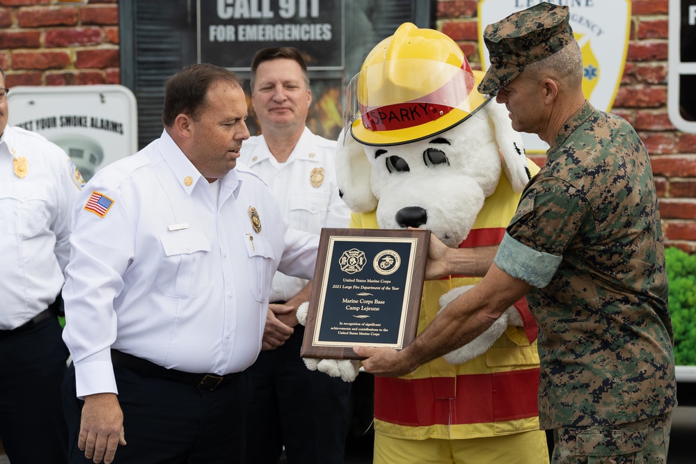 Camp Lejeune FESD Receives Three Awards as Fire Prevention Month 2022 Concludes