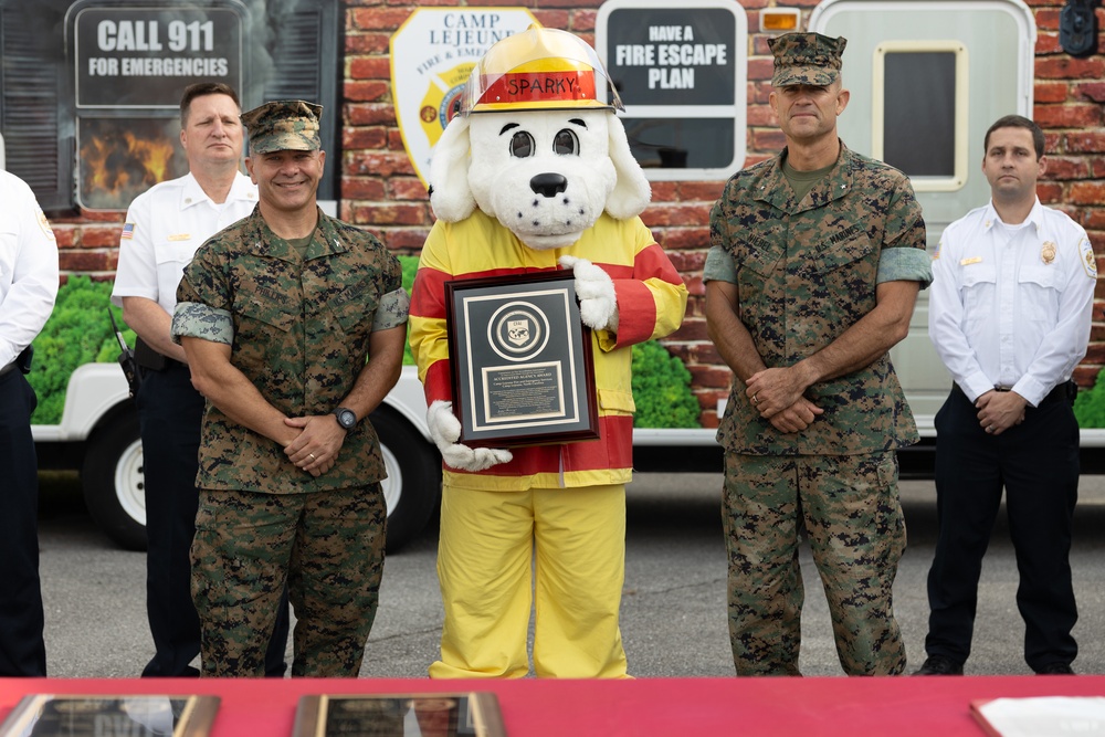 Camp Lejeune FESD Receives Three Awards as Fire Prevention Month 2022 Concludes