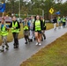 AFJROTC Cadets participate in a 15-mile hike abroad MCB Camp Lejeune