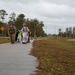AFJROTC Cadets participate in a 15-mile hike abroad MCB Camp Lejeune