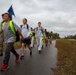 AFJROTC Cadets participate in a 15-mile hike abroad MCB Camp Lejeune