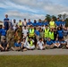 AFJROTC Cadets participate in a 15-mile hike abroad MCB Camp Lejeune