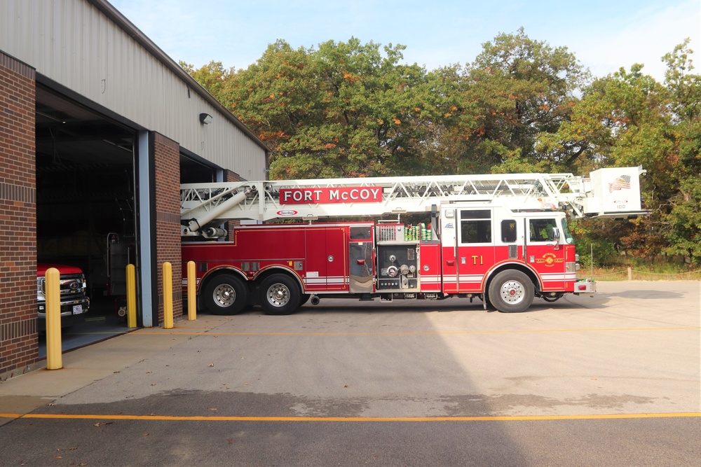 Fort McCoy Directorate of Emergency Services Fire Department operations