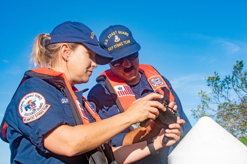 USCG Flies Drone to Assess Possible Pollution Targets from Hurricane Ian