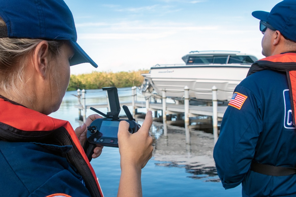 USCG Flies Drone to Assess Possible Pollution Targets from Hurricane Ian