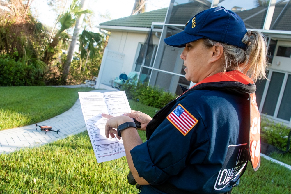 USCG Flies Drone to Assess Possible Pollution Targets from Hurricane Ian