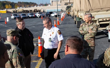 Atlanta Fire Rescues Department Section Chief of EMS Field Operations discuss capabilities for Exercise Vista Forge