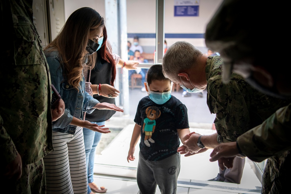 RADM Sasse Visits Sites For CP22 - Honduras