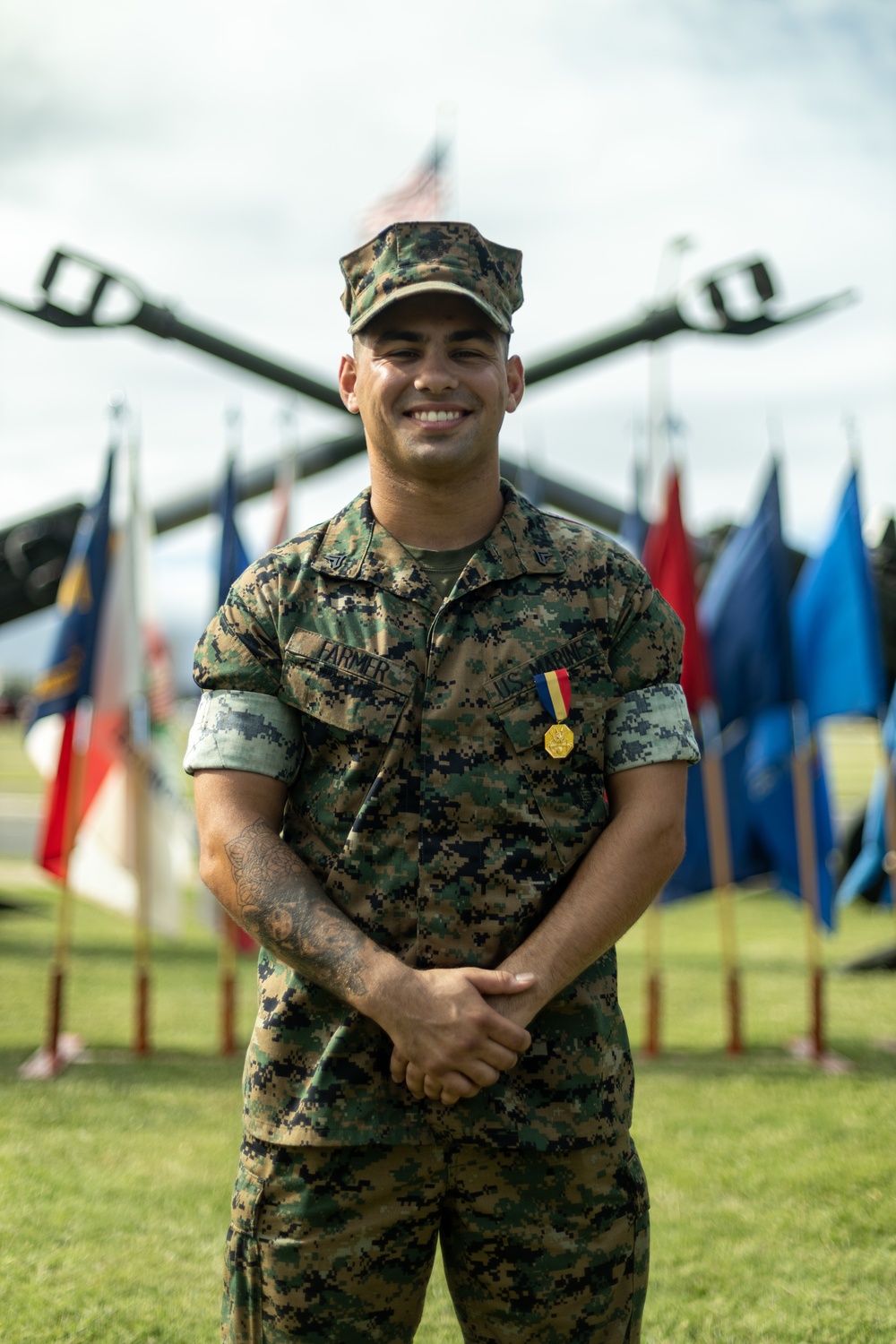 Cpl. Robert Farmer Awarded Navy and Marine Corps Medal