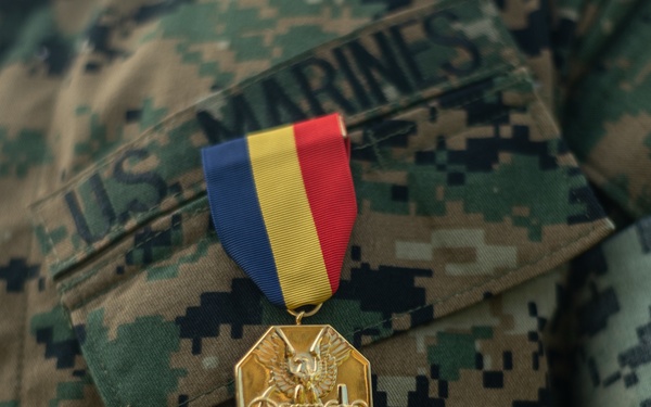 Hawaii-based U.S. Marine awarded for saving life of woman swept off cliff into ocean