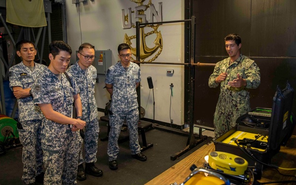 Republic of Singapore Navy Tours the Emergent Repair Facility