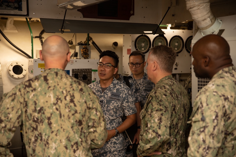 Republic of Singapore Navy Tours the Emergent Repair Facility