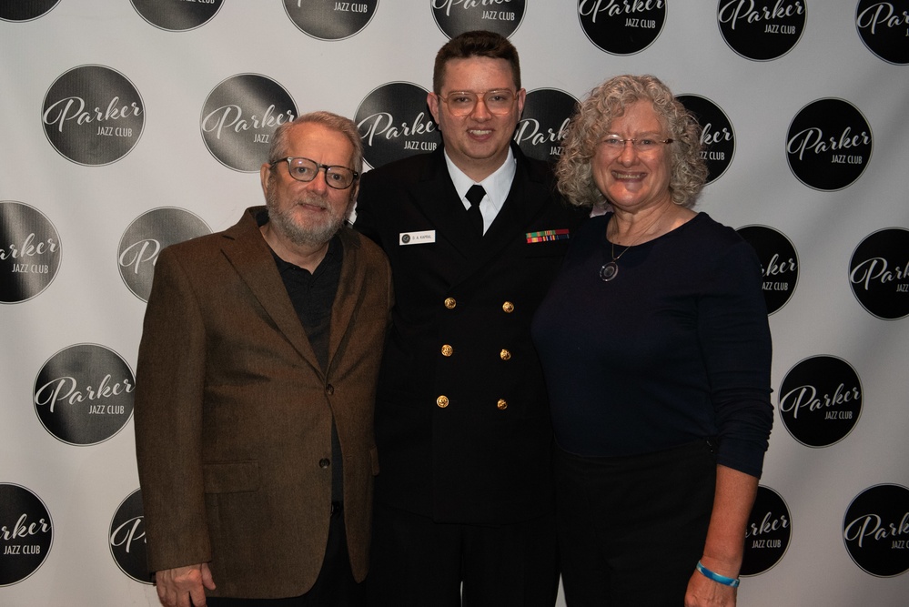United States Navy Band Commodores perform at Parker Jazz Club in Austin, Texas.