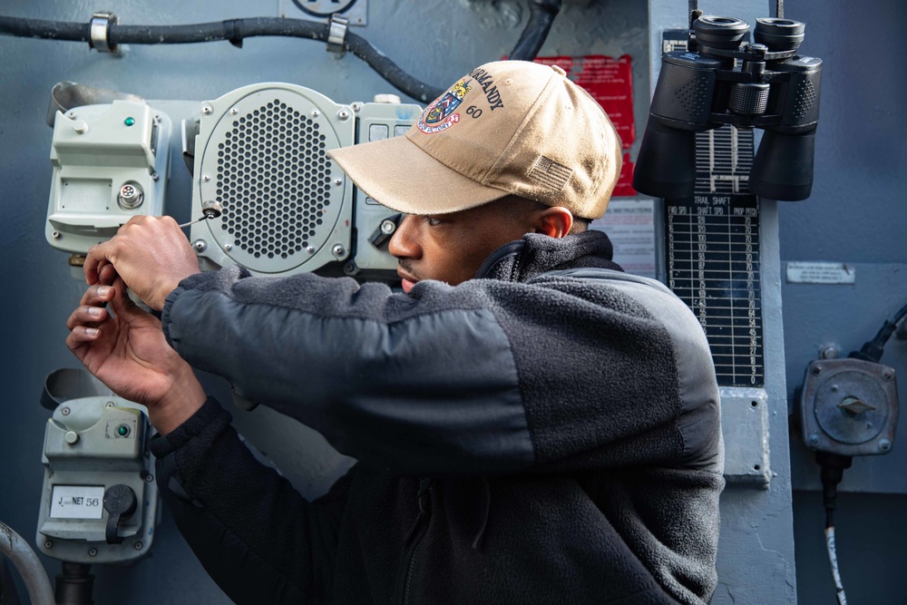 USS Normandy Deploys with the Gerald R. Ford Carrier Strike Group