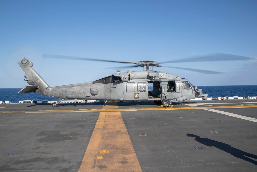 USS Tripoli Flight Operations 02NOV