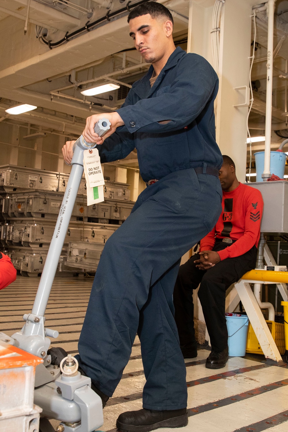 USS Tripoli Ordnance Movement