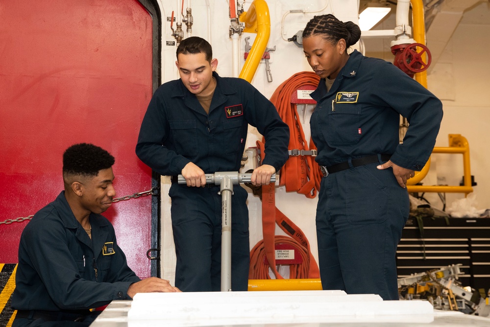 USS Tripoli Ordnance Movement