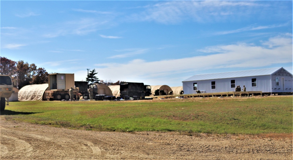 Army Reserve combat engineers with 461st Engineer Company support Fort McCoy troop project