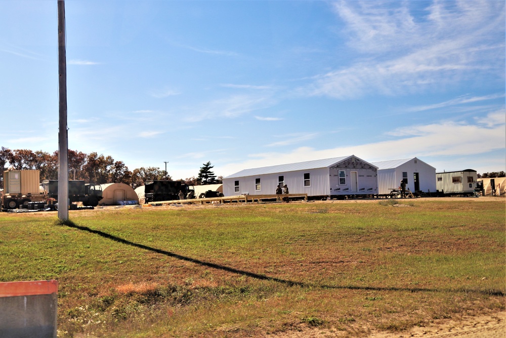 Army Reserve combat engineers with 461st Engineer Company support Fort McCoy troop project