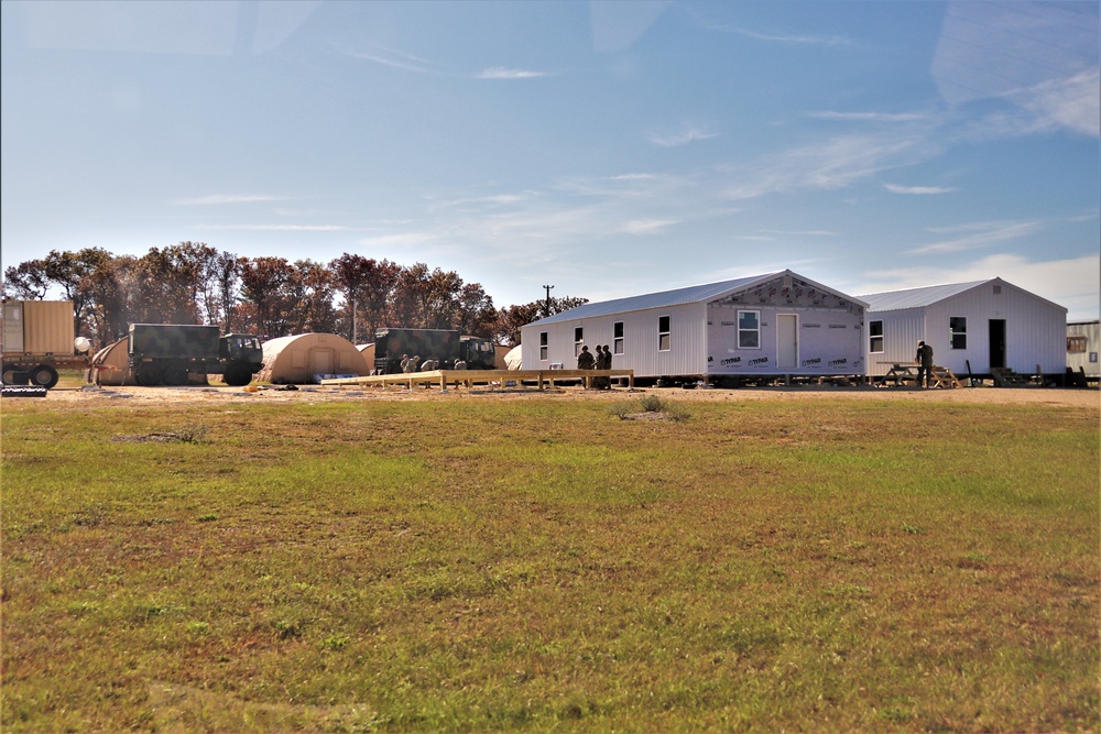 Army Reserve combat engineers with 461st Engineer Company support Fort McCoy troop project