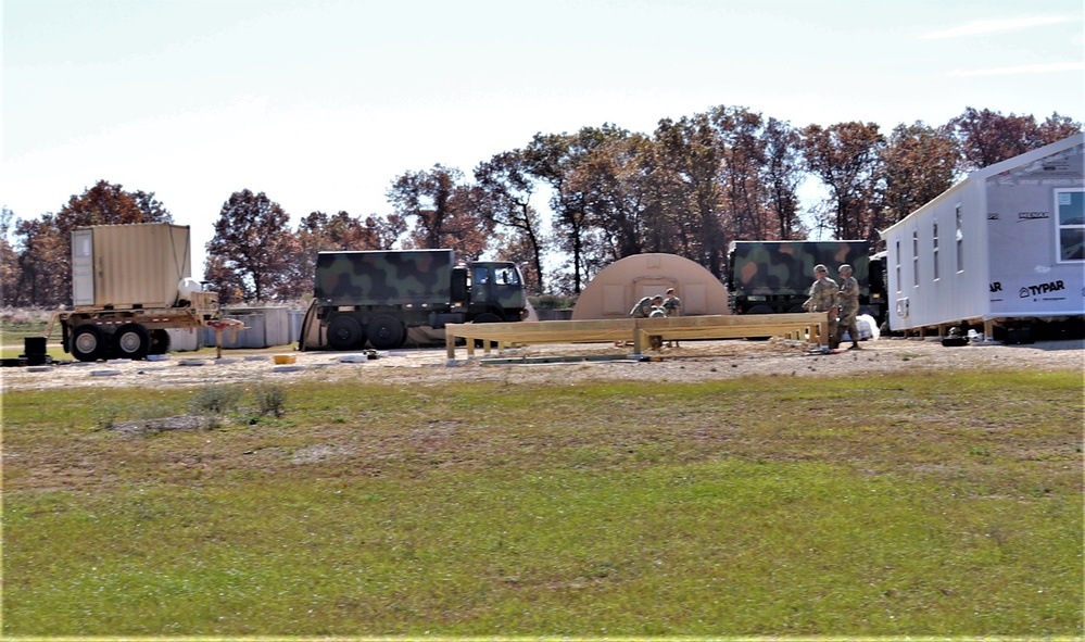 Army Reserve combat engineers with 461st Engineer Company support Fort McCoy troop project