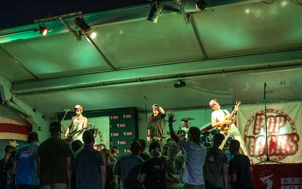 Pop ROCKS visit Camp Lemonnier