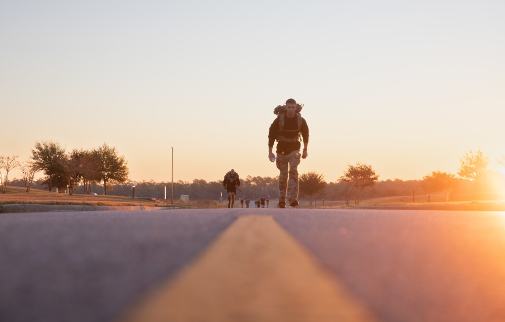 7th Special Forces Group (Airborne) Soldiers participate in the 5th Annual Ruck for your Lives event at Camp “Bull” Simons on October 27, 2022.