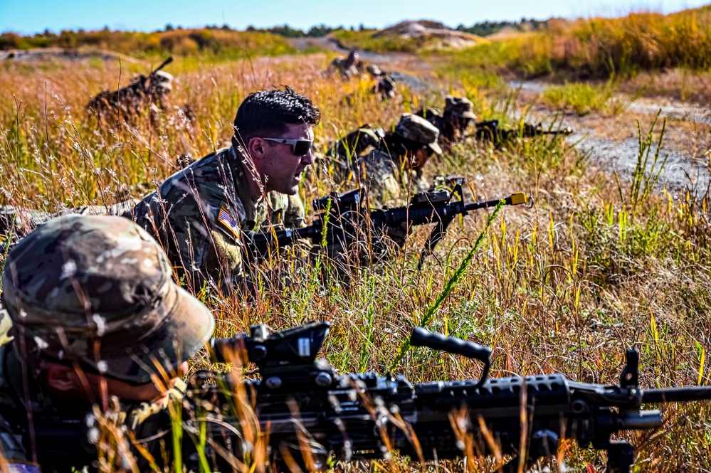 113th Infantry Regiment conducts Platoon Attack Drill